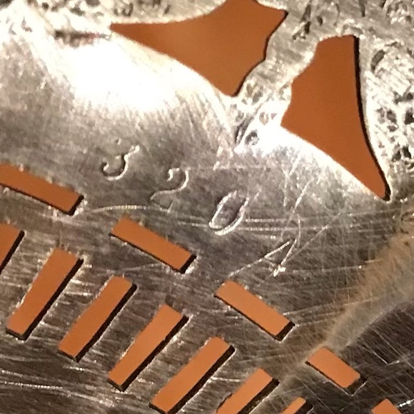 Apollo Sheffield Nickel Silver footed serving Tray with stationery handle #3204 - Picture 10 of 10